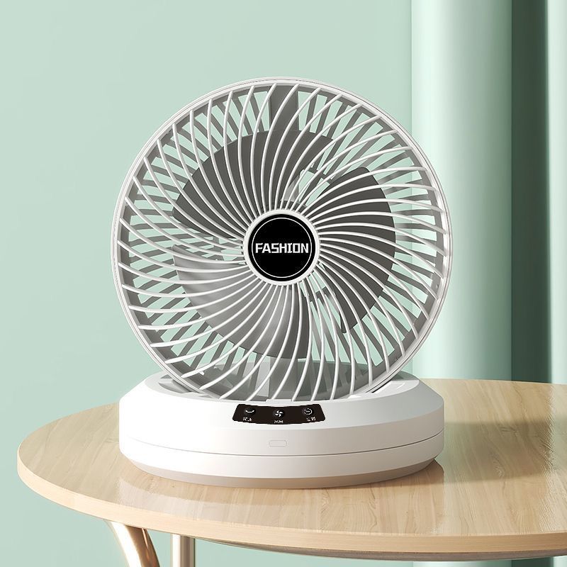 Rechargeable Rotating Fan With Remote Control – Smart USB Cooling Fan
